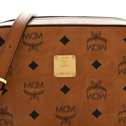 MCM Visetos Camera Crossbody Bag Cognac 8 of 10