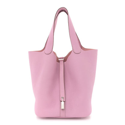 Hermes Taurillon Clemence Picotin Lock 22 MM Mauve Sylvestre 1 of 11