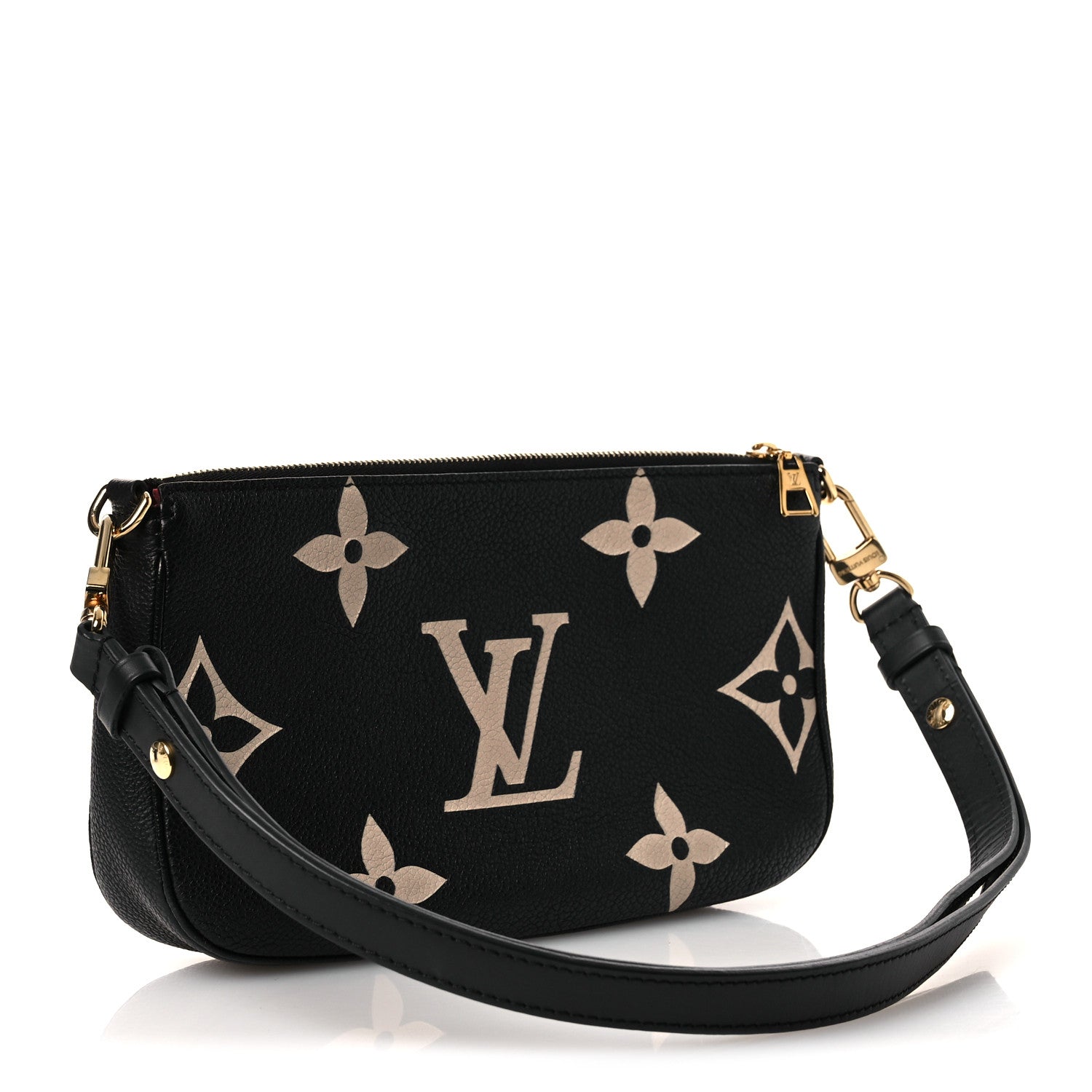 Louis Vuitton Empreinte Monogram Giant Multi Pochette Accessories Large Pochette Black Beige 3 of 10