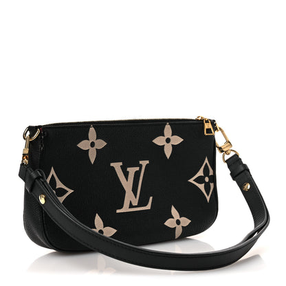 Louis Vuitton Empreinte Monogram Giant Multi Pochette Accessories Large Pochette Black Beige 3 of 10