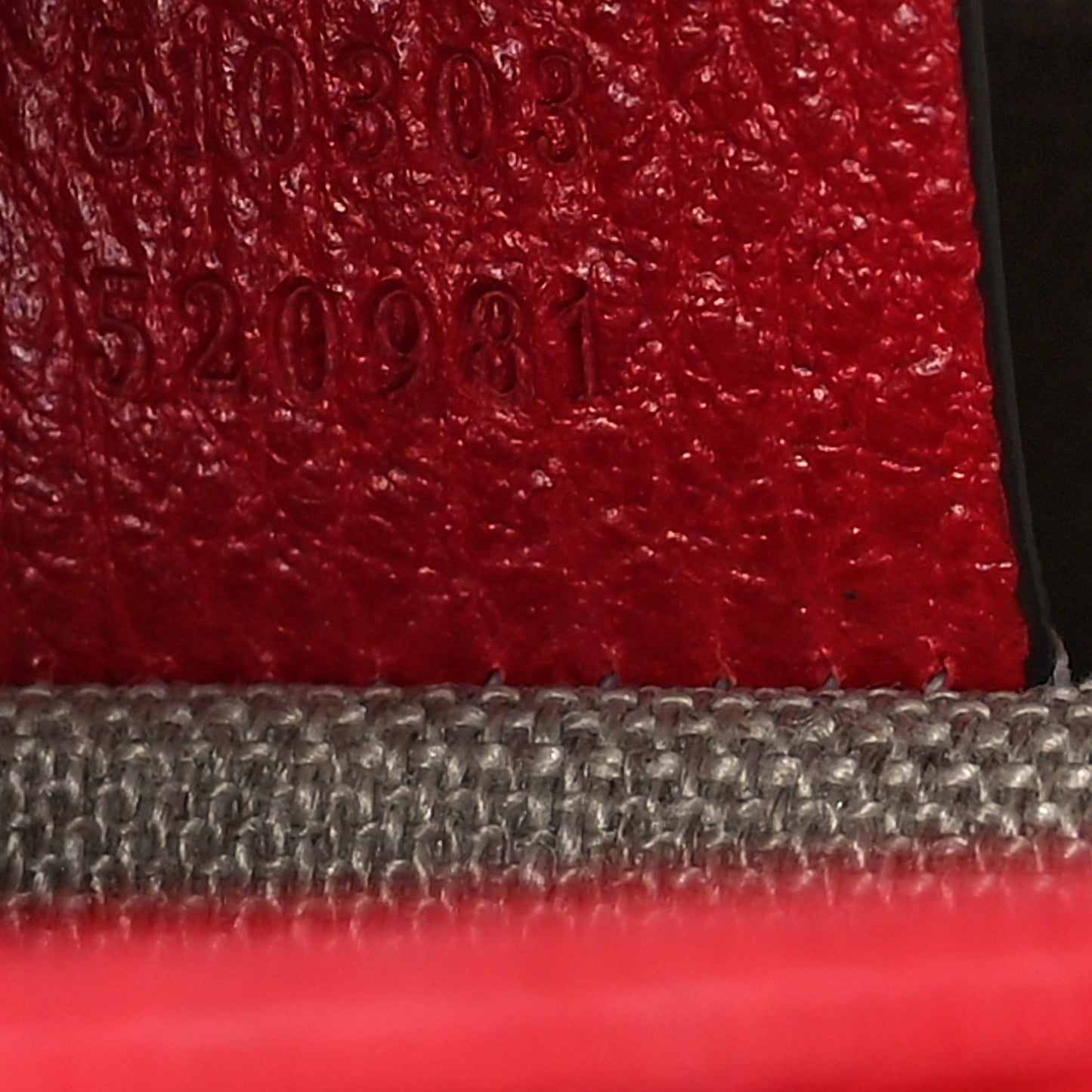 Dollar Calfskin Interlocking G Shoulder Bag Red