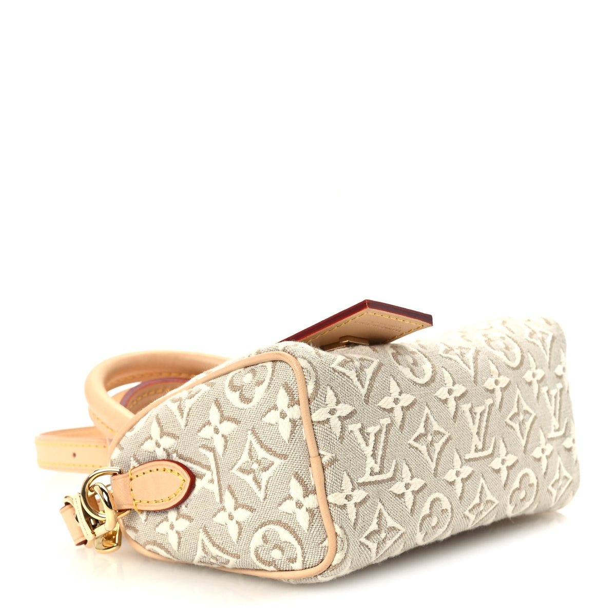 Louis Vuitton Jacquard Monogram Embleme Nano Speedy Peuplier 4 of 11