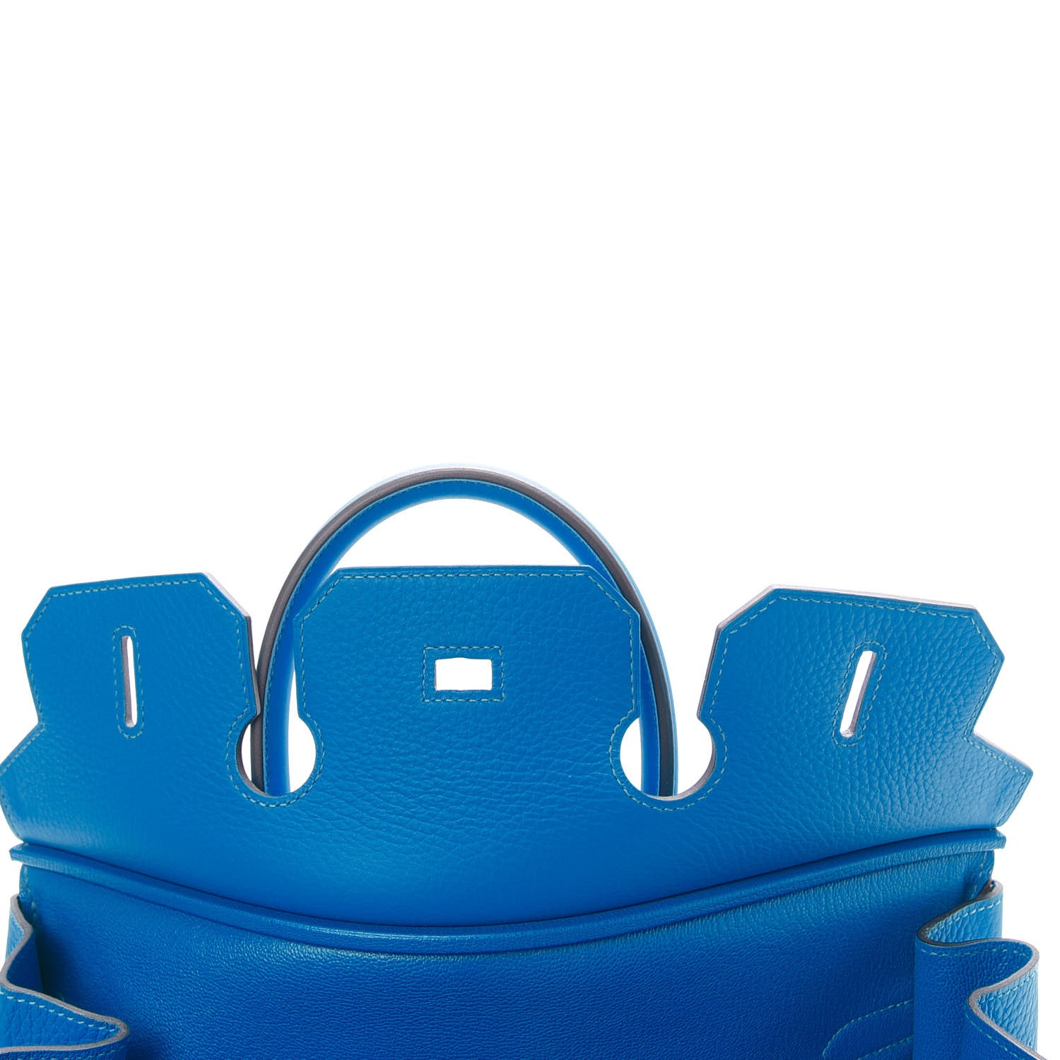 Hermes Taurillon Clemence Birkin 35 Bleu Hydra 15 of 33