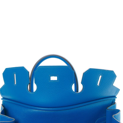 Hermes Taurillon Clemence Birkin 35 Bleu Hydra 15 of 33