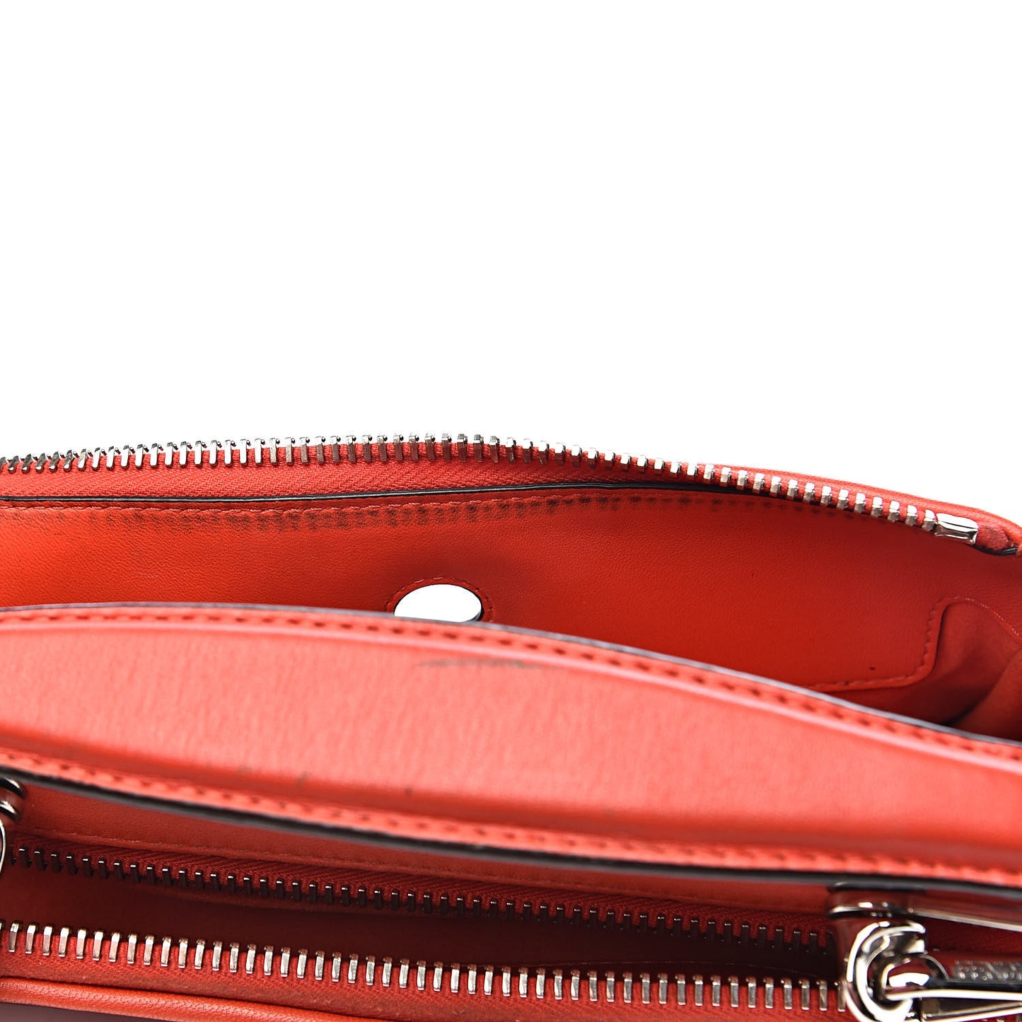 Shiny Nappa Trapuntata Small DotCom Click Top Handle Chain Satchel Papavero