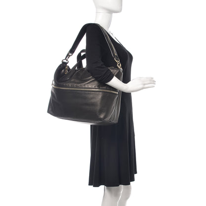 Givenchy Grained Calfskin Medium Zip Animation Nightingale Black 2 of 9
