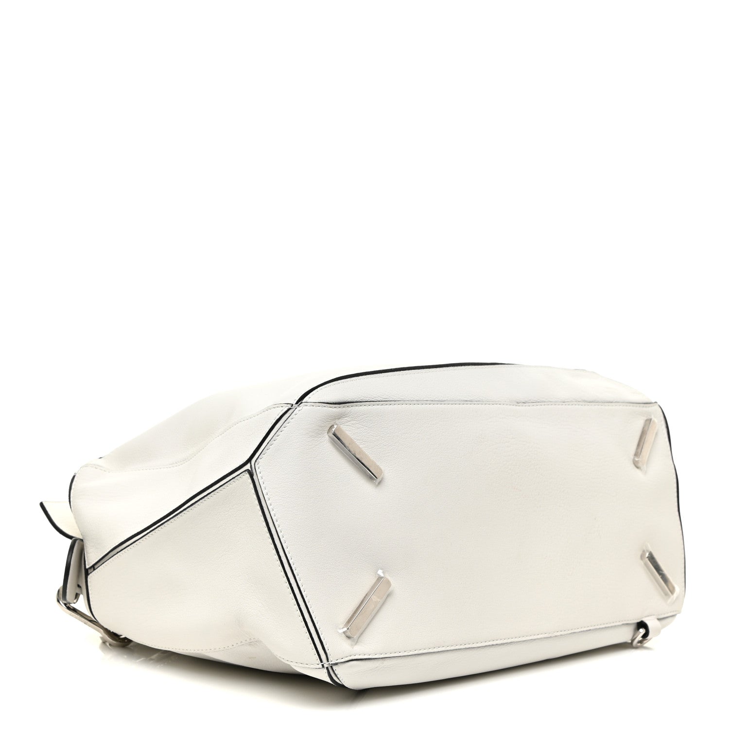 Loewe Calfskin Medium Puzzle Bag White 4 of 19