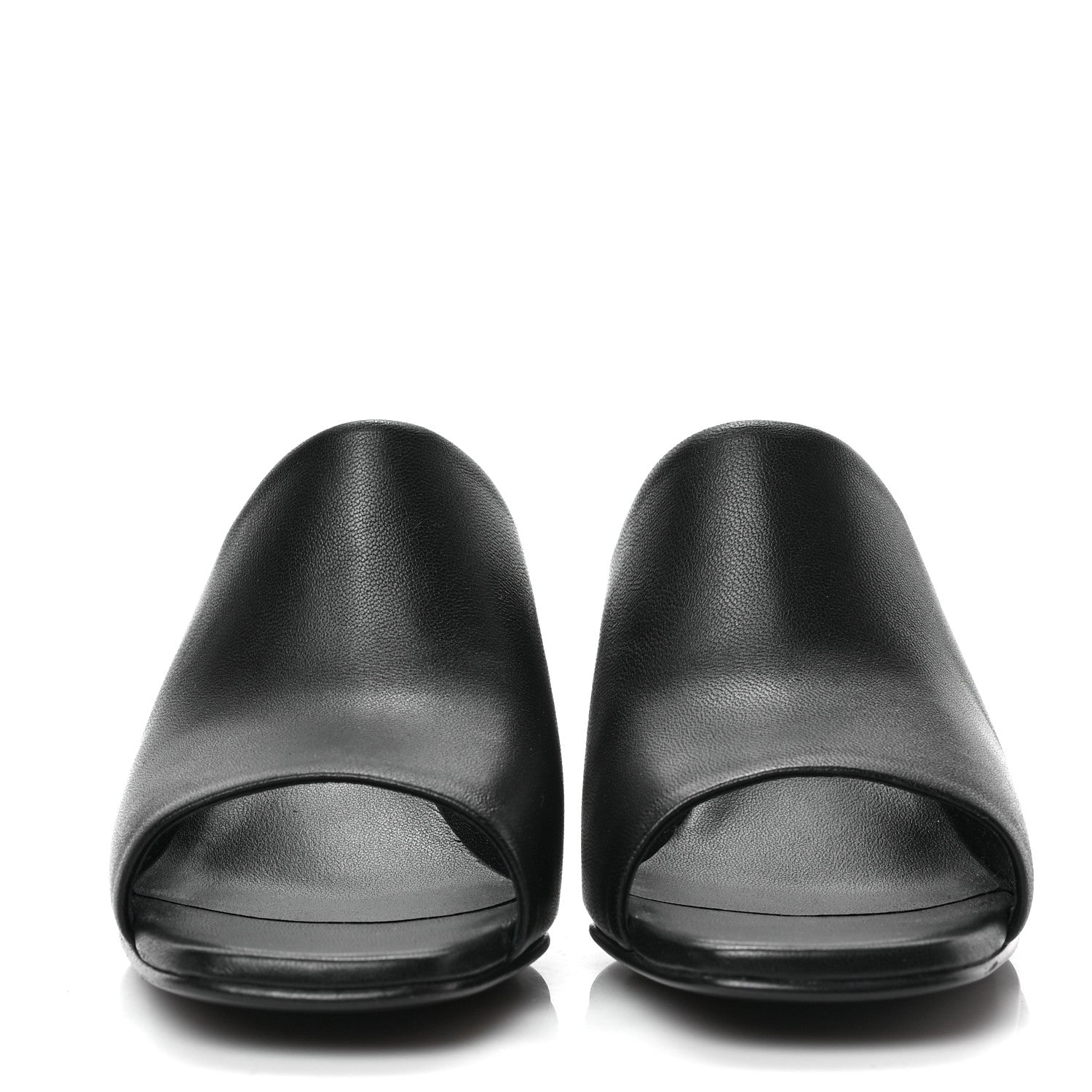 Hermes Nappa Glossy 60 Sandals 36 Black 2 of 7