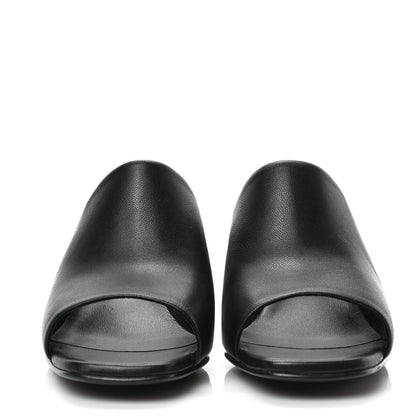 Hermes Nappa Glossy 60 Sandals 36 Black 2 of 7