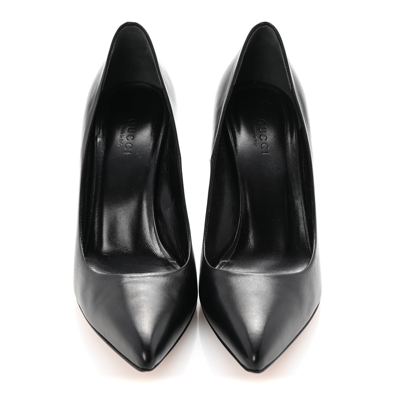 Gucci Calfskin Kristen Bamboo Pumps 36.5 Black 3 of 10