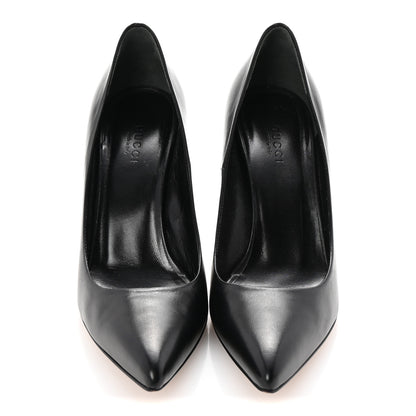 Gucci Calfskin Kristen Bamboo Pumps 36.5 Black 3 of 10