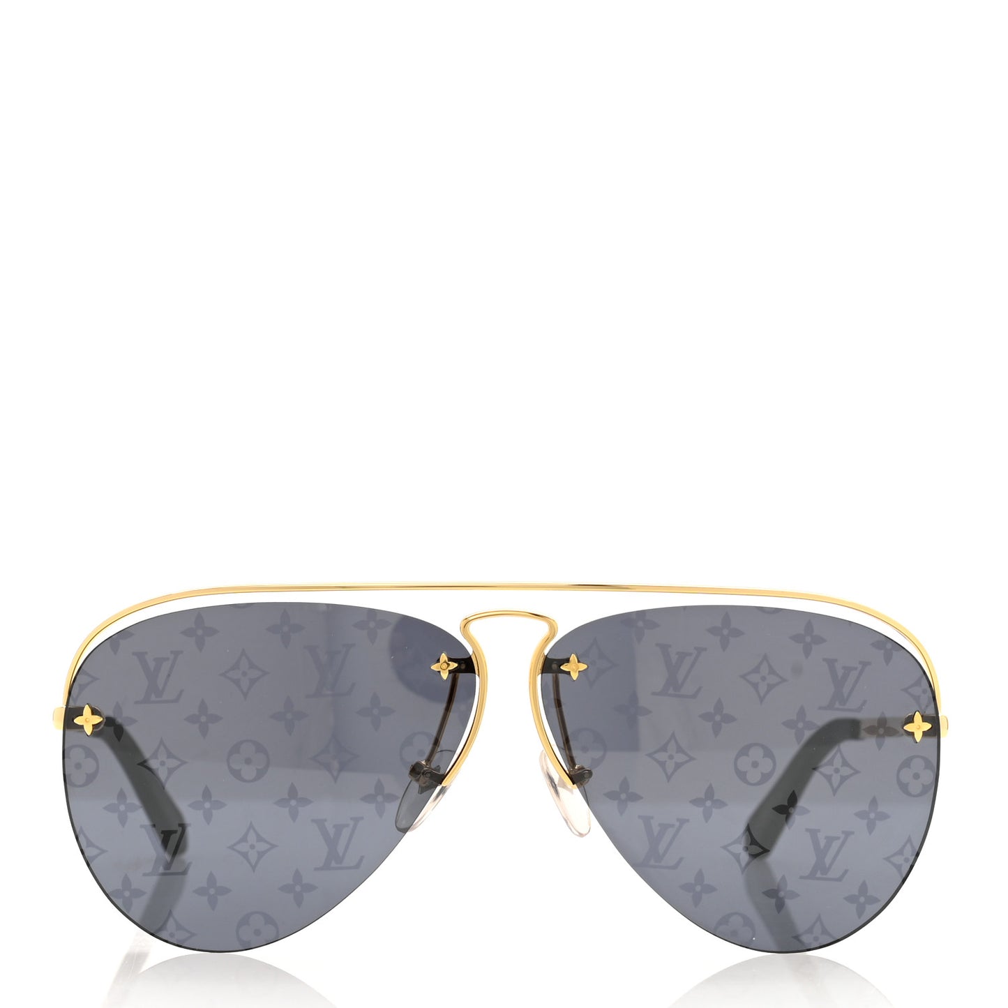 Metal Monogram Grease Sunglasses Z1172E Gold