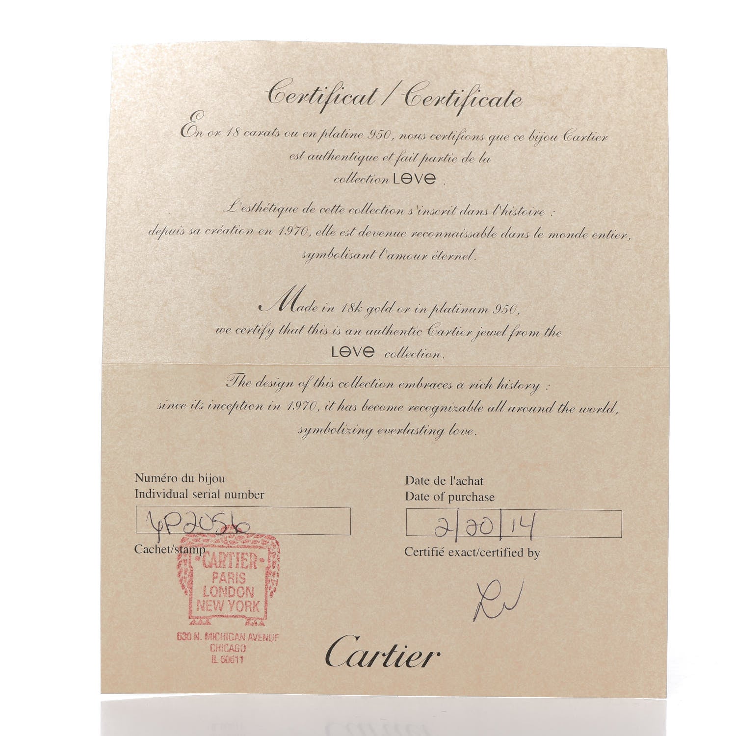 Cartier 18K White Gold 3.5mm LOVE Wedding Band Ring 54 6.75 6 of 6