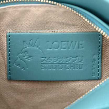 Loewe X HOWL'S MOVING CASTLE Satin Calfskin Heen Mini Puzzle Bag Light Blue 6 of 10