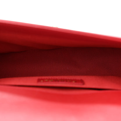 Chanel Calfskin Medium Boy Logo Top Handle Flap Red 5 of 15