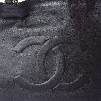 Chanel Lambskin CC Tote Dark Brown 9 of 15