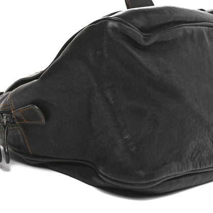 Christian Dior Calfskin Large Gaucho Double Saddle Bag Brown 9 of 10