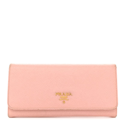 Prada Saffiano Metal Continental Flap Wallet Orchidea 1 of 11