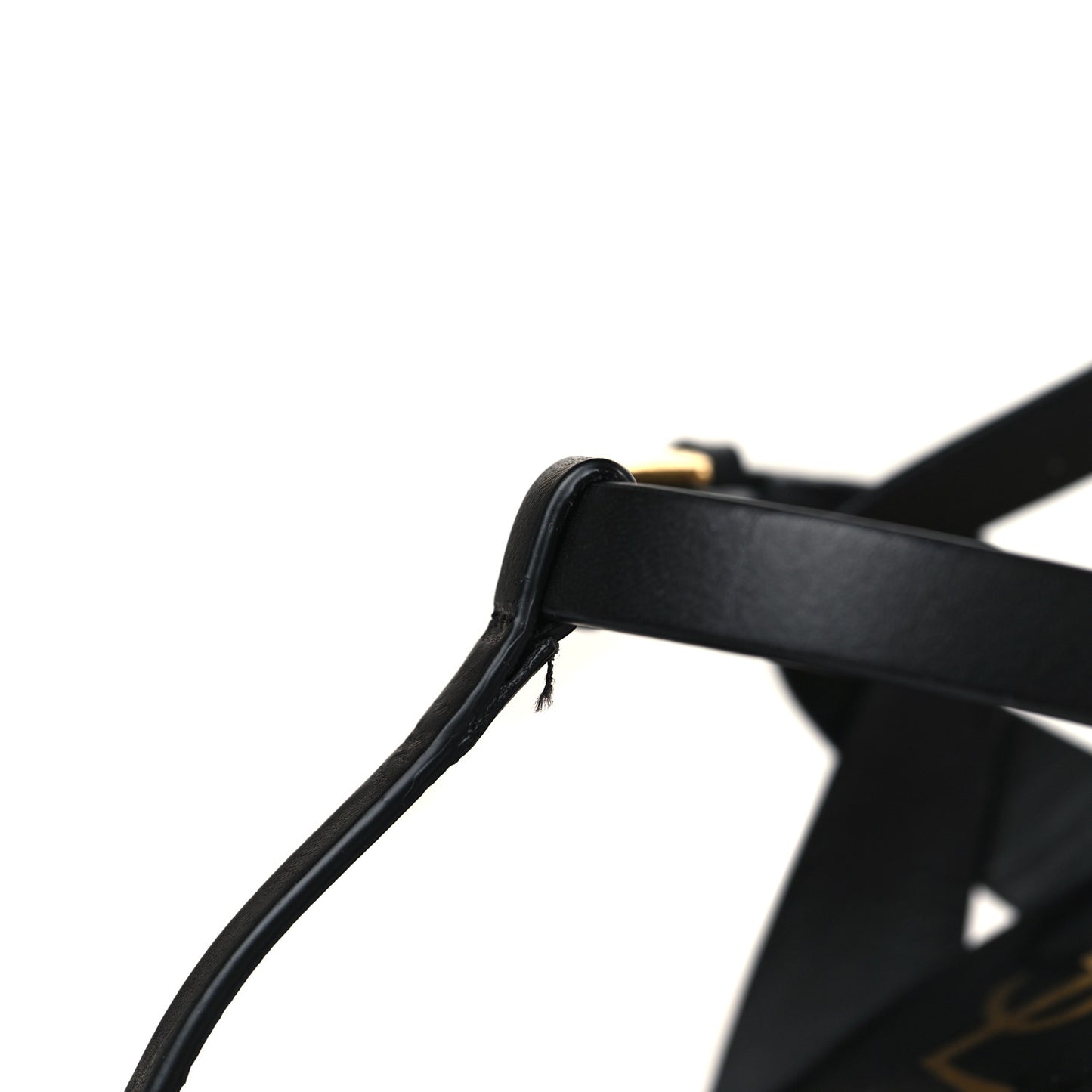 Calfskin Tribute 75 Platform Sandals 37 Black