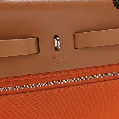 Hermes Vache Hunter Toile Herbag Zip 31 PM Orange 7 of 11