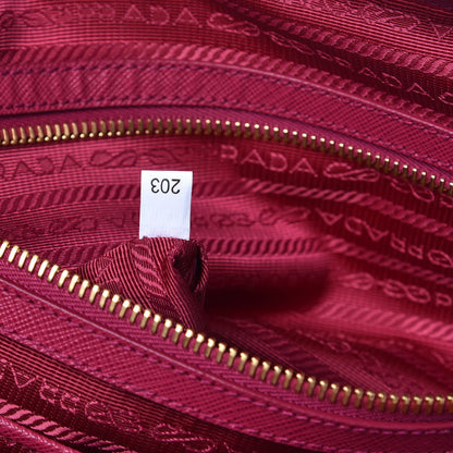 Prada Saffiano Tessuto Nylon Shopping Tote Ibisco 7 of 9
