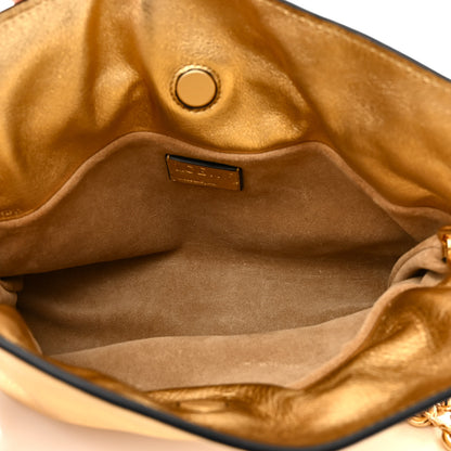 Loewe Metallic Calfskin Mini Chain Flamenco Knot Clutch Gold 5 of 10