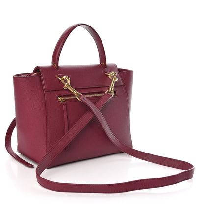Celine Grained Calfskin Micro Belt Bag Plum 3 of 14
