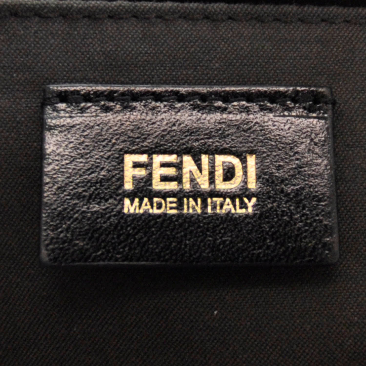 Fendi Zucchino Vitello Floral Forever Boston Rosa Papaya Rosa Confetto 7 of 8