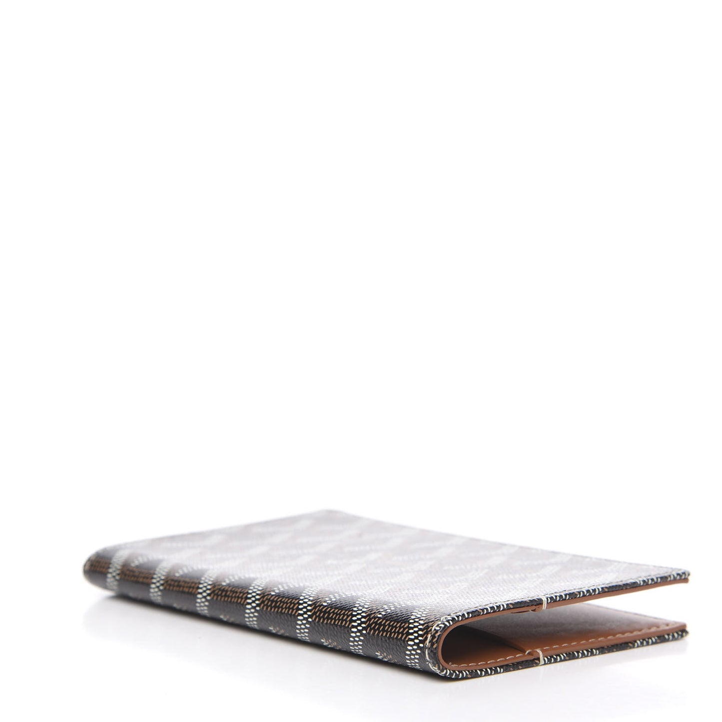 Goyardine Passport Holder Black Gold