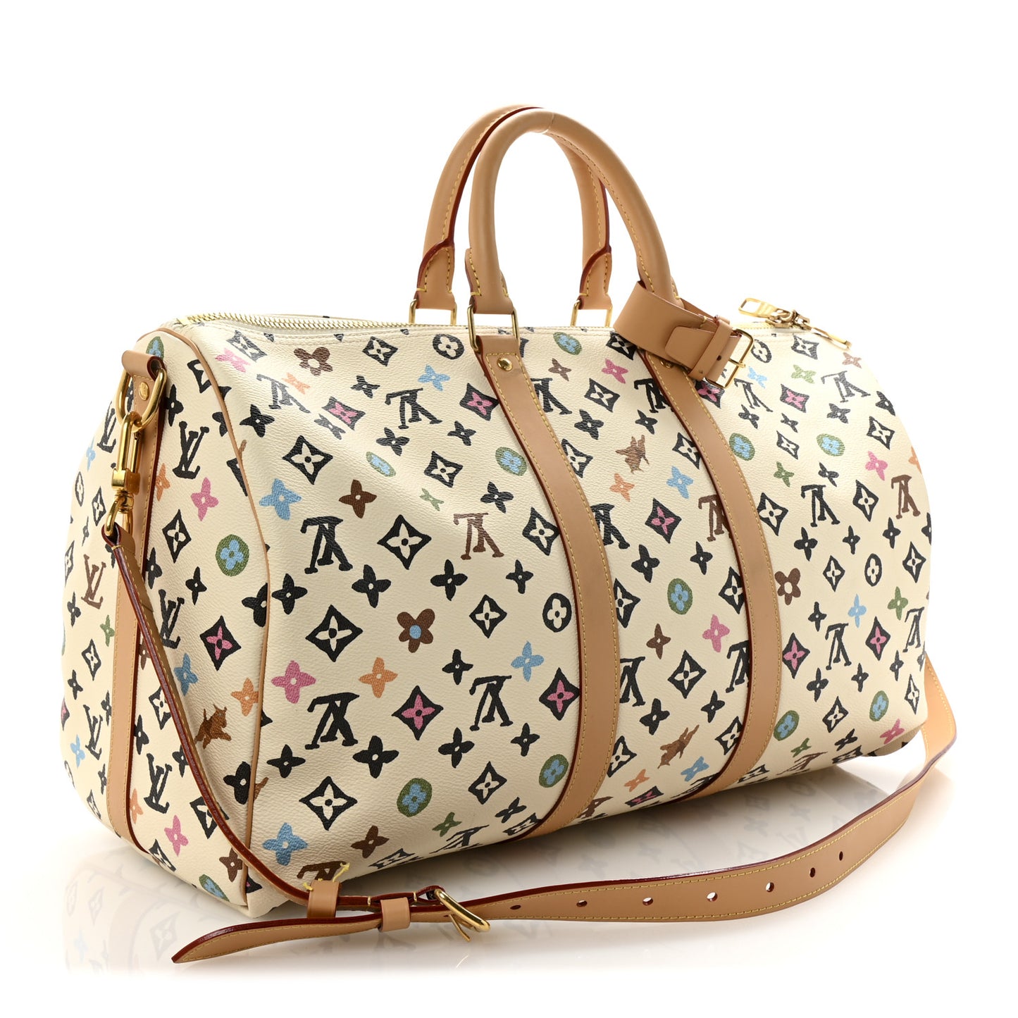 Monogram Craggy Keepall Bandouliere 45 Vanilla