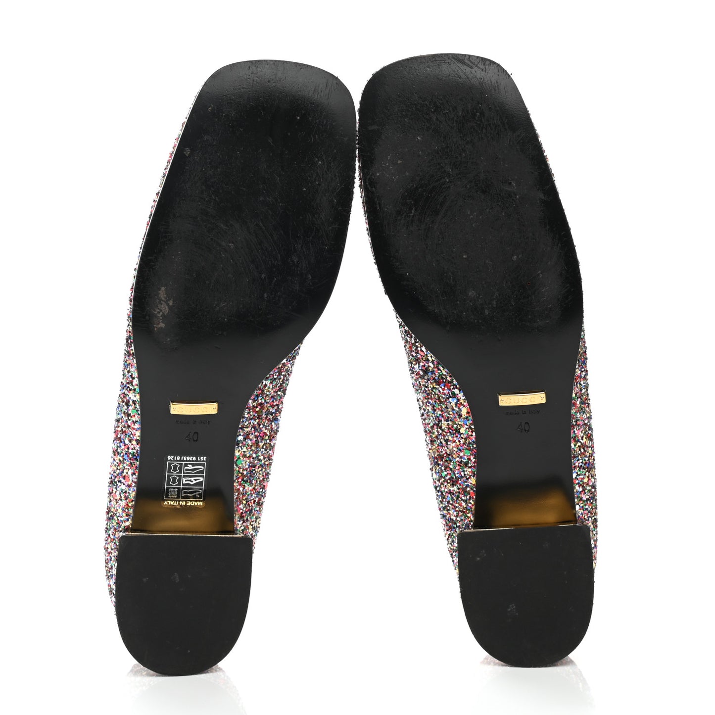 Crystal Horsebit Lovelight Ballet Flats 40 Multicolor