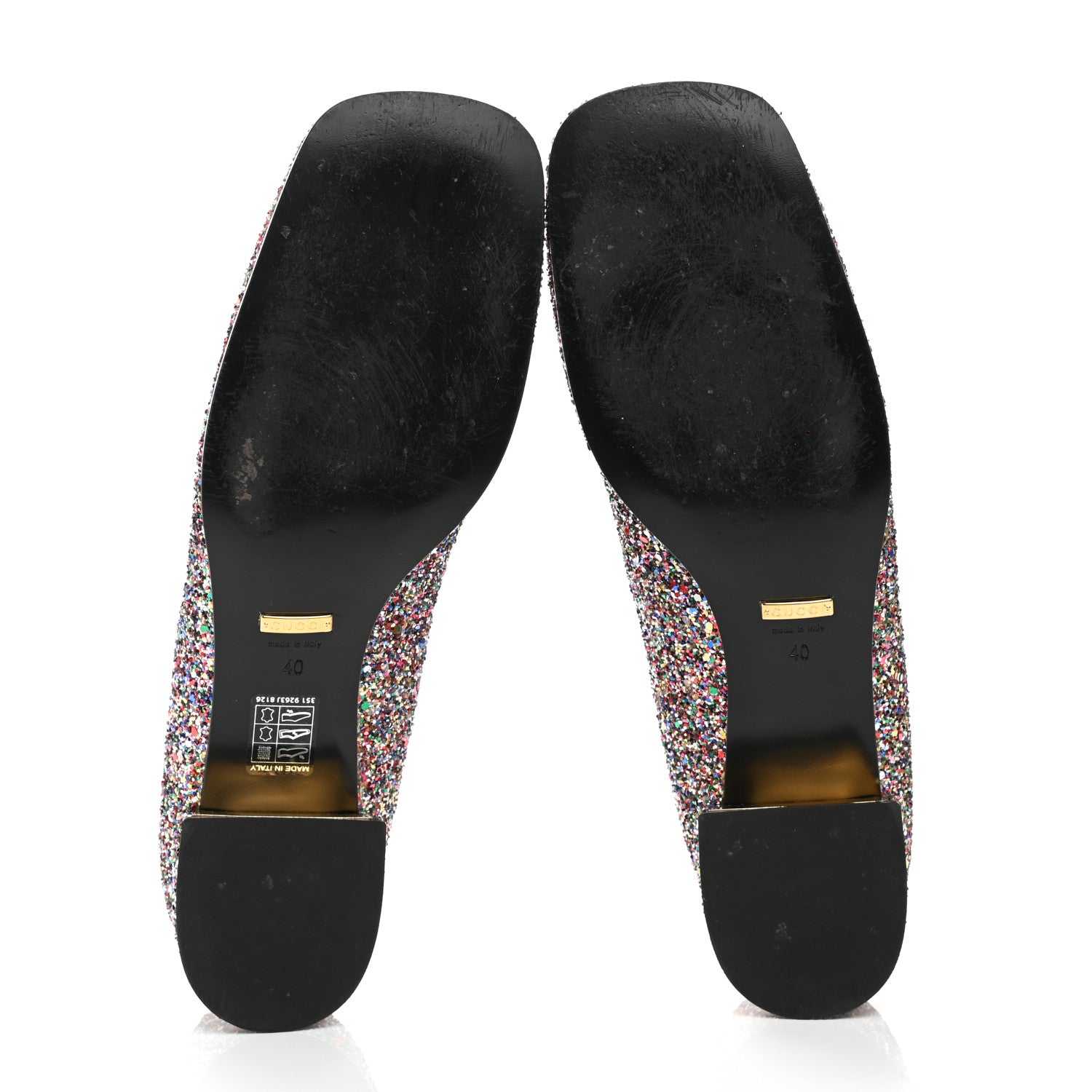 Gucci Crystal Horsebit Lovelight Ballet Flats 40 Multicolor 5 of 8