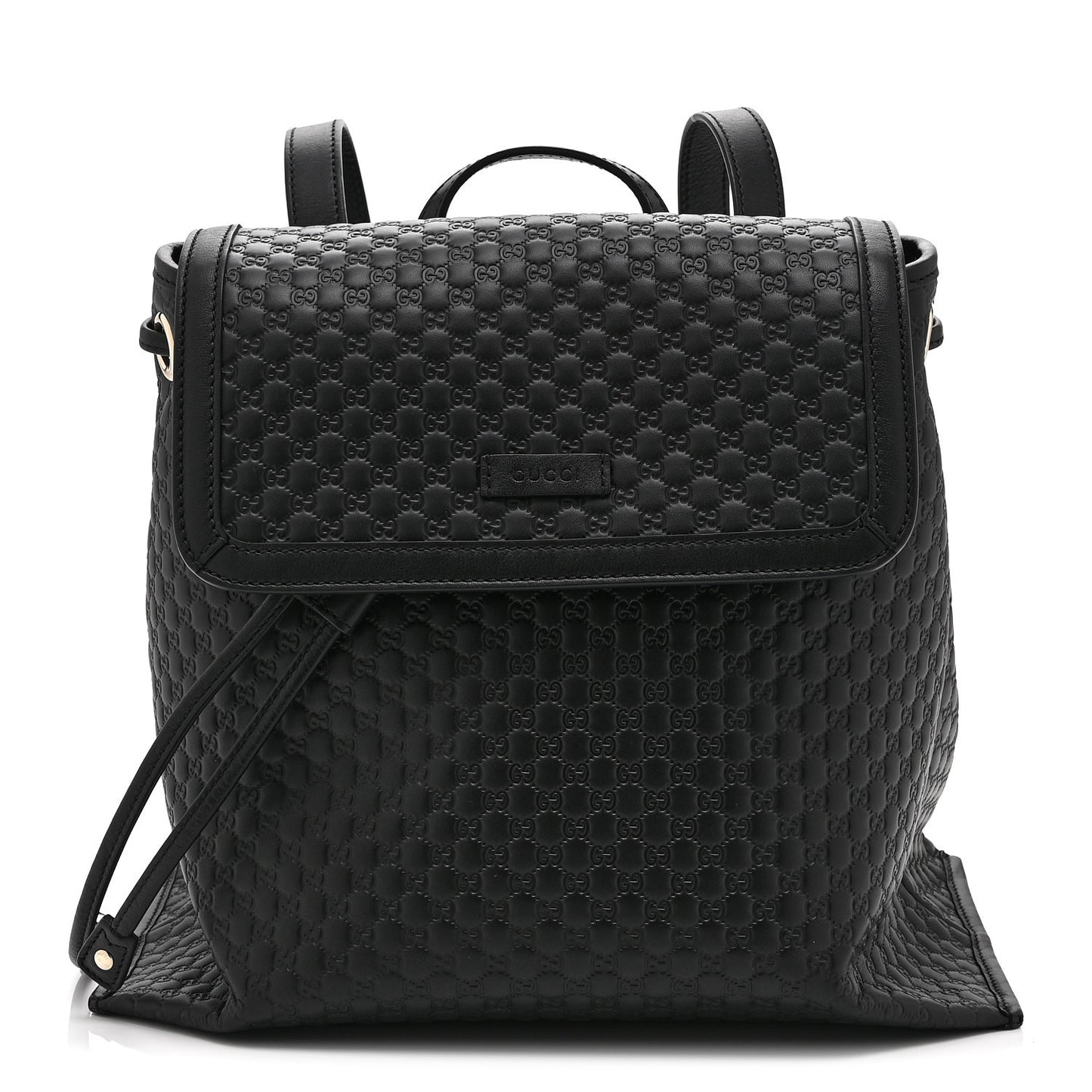 Microguccissima Drawstring Backpack Black