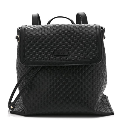 Gucci Microguccissima Drawstring Backpack Black 1 of 11