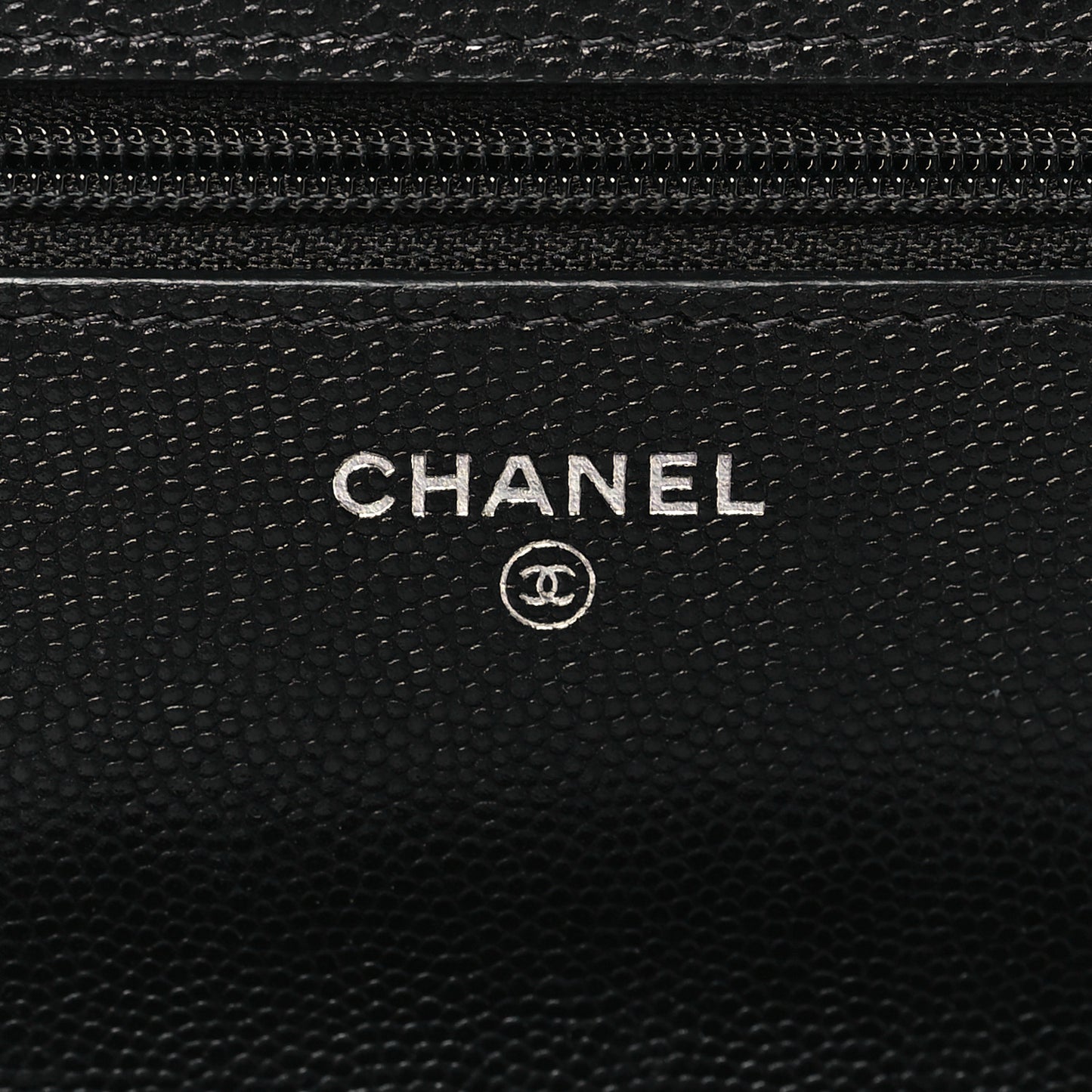 Caviar Quilted My Everything Wallet On Chain WOC Black