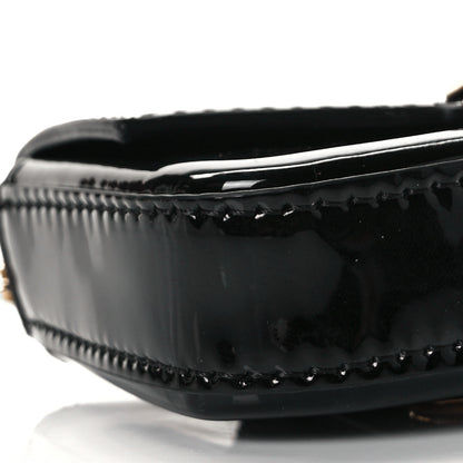 Fendi Vitello Vernice Mou Nano Baguette Belt Charm Black 6 of 7