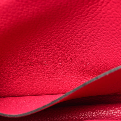 Hermes Evercolor Bi-Color Constance Slim Wallet Framboise Rouge Sellier 8 of 9