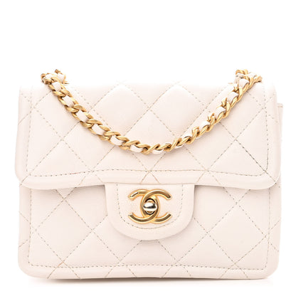 Chanel Caviar Quilted Mini Sweet Classic Flap White 1 of 11