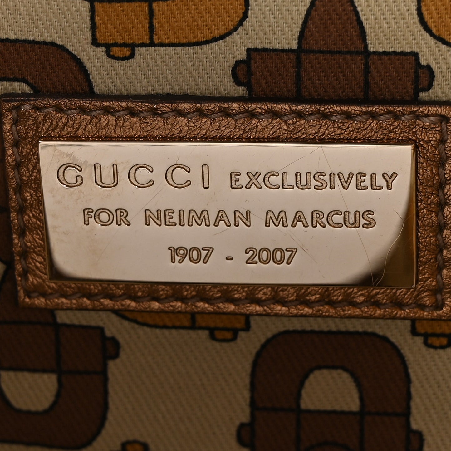Metallic Guccissima Medium Britt Tote Gold