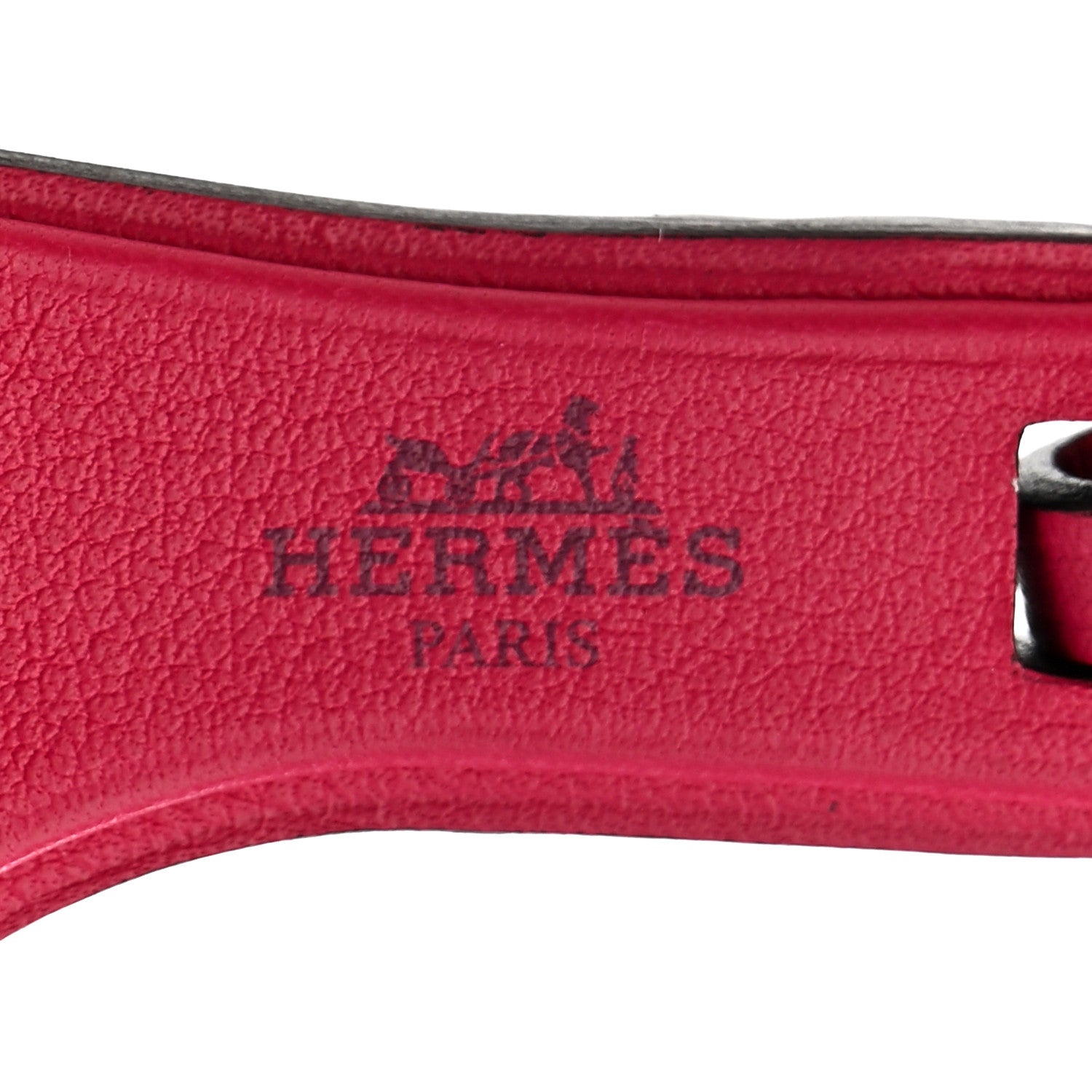 Hermes Epsom Butler Calfskin Hunter Oran Nano Bag Charm Rose Mexico 3 of 5