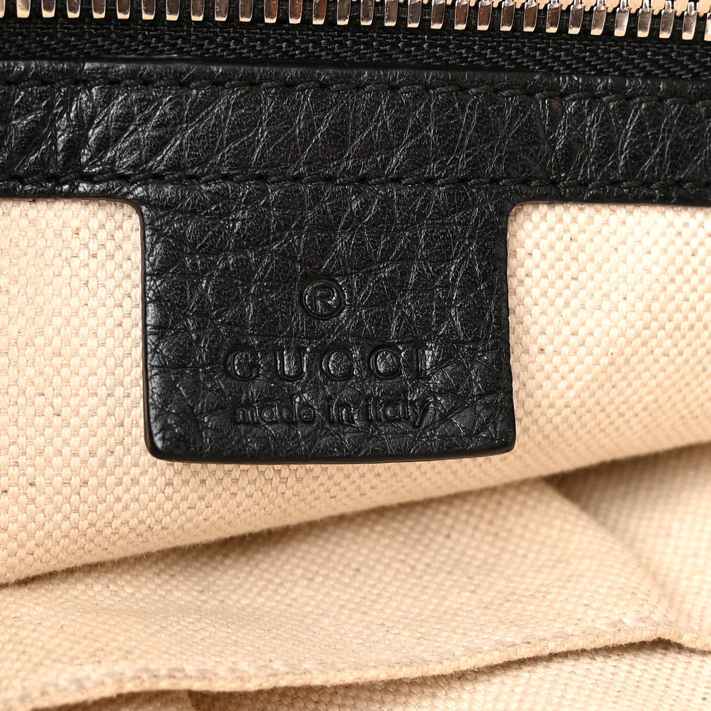 Pebbled Calfskin Medium Soho Messenger Bag Black