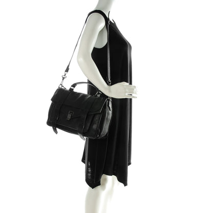 Proenza Schouler Lambskin Medium PS1 Satchel Black 2 of 8