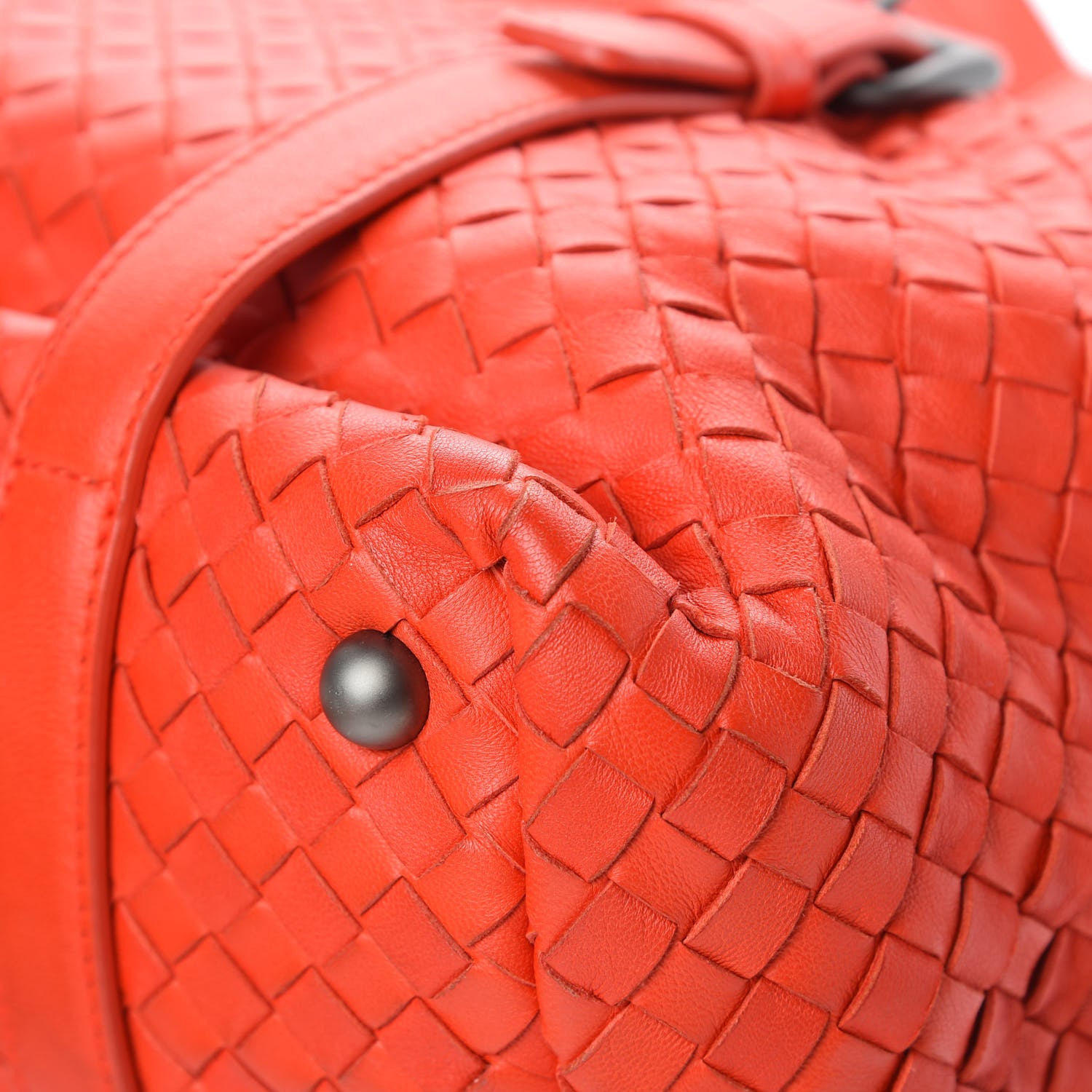 Bottega Veneta Nappa Intrecciato Montaigne Rings Satchel Red 10 of 15