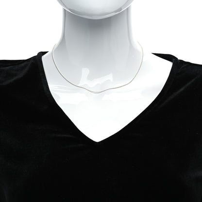 Tiffany Sterling Silver 1.2mm Bead Chain Necklace 16" 2 of 6