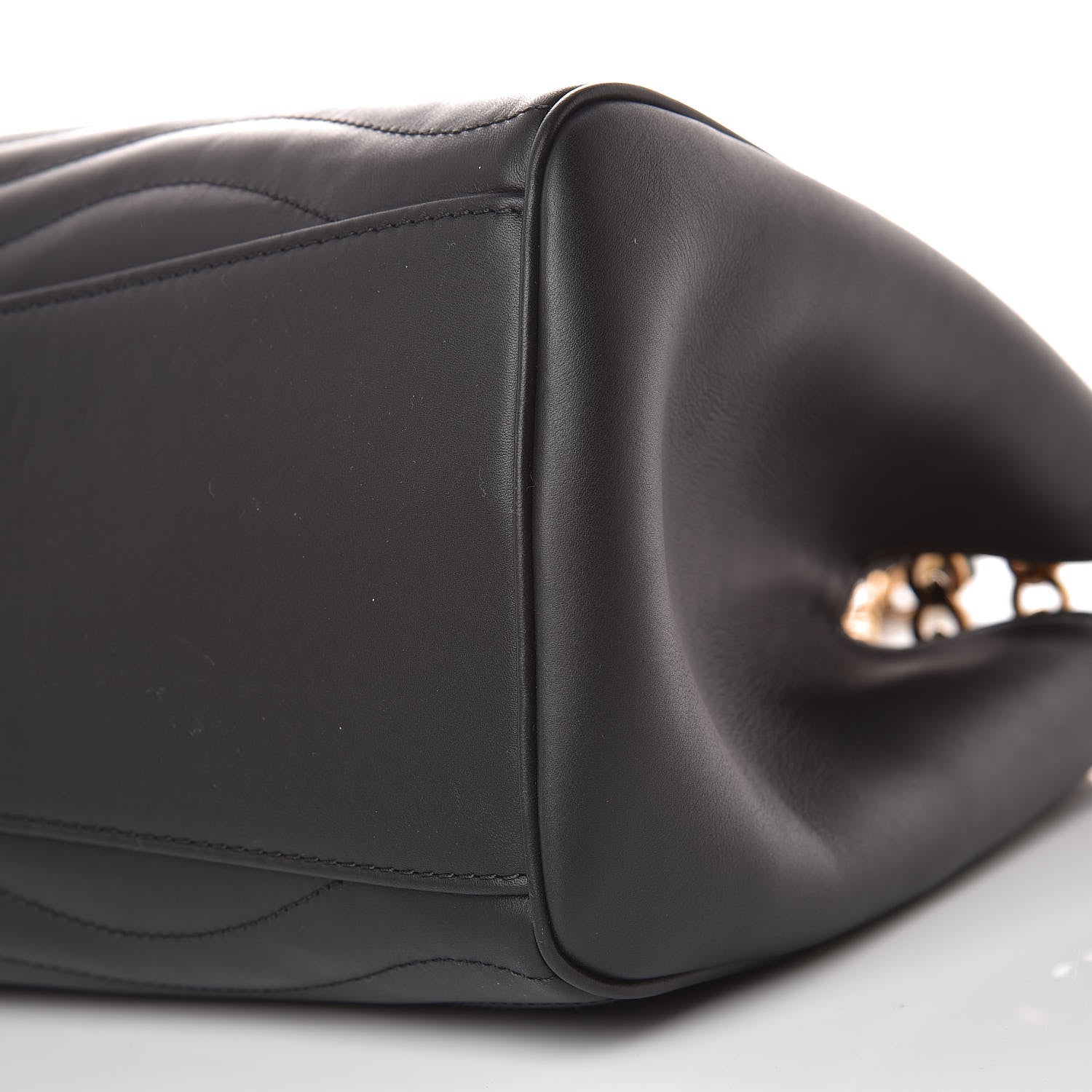 Louis Vuitton Calfskin New Wave Chain Tote Black 8 of 9