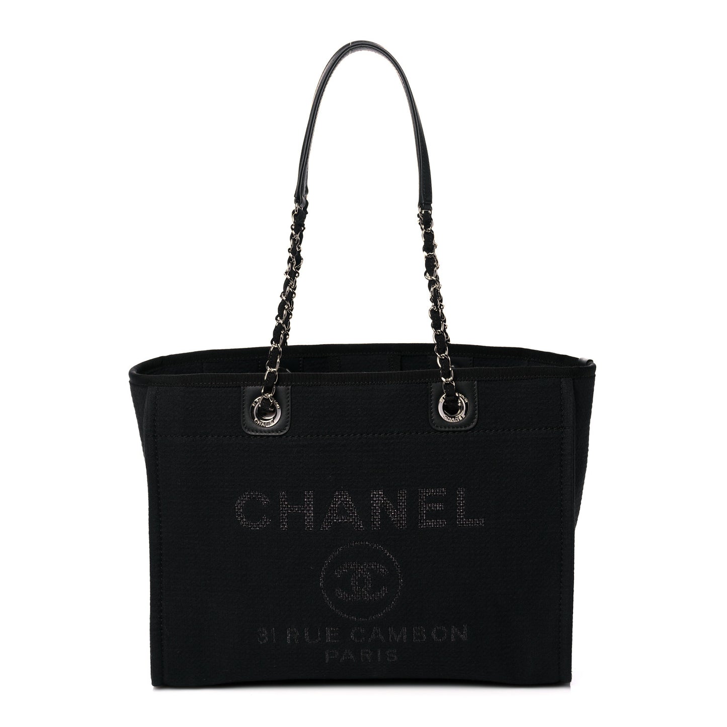 Mixed Fibers Small Deauville Tote Black