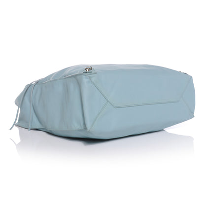 Balenciaga Smooth Calfskin Papier Ledger Tote Bleu Acier 4 of 7