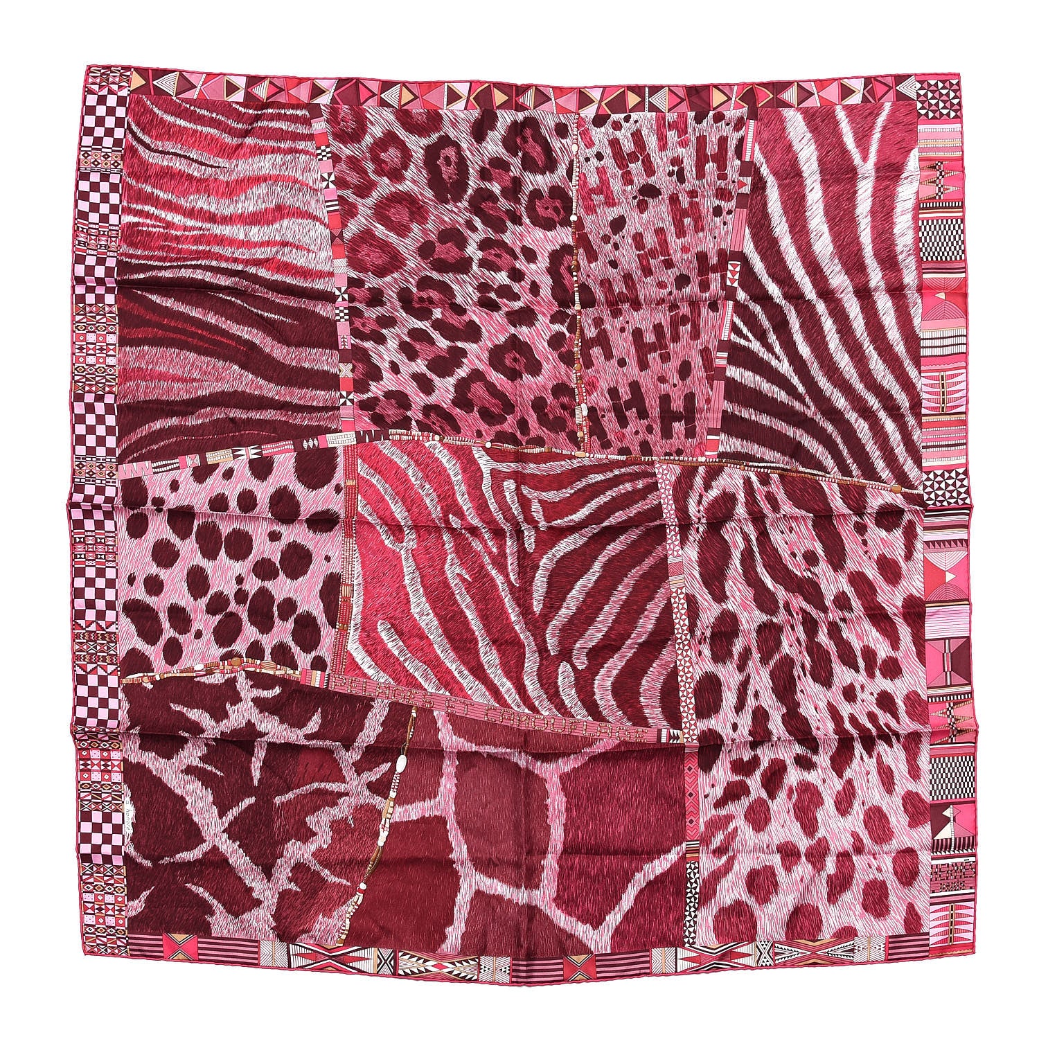 Hermes Silk Pelages et Camouflage Scarf 90 1 of 6