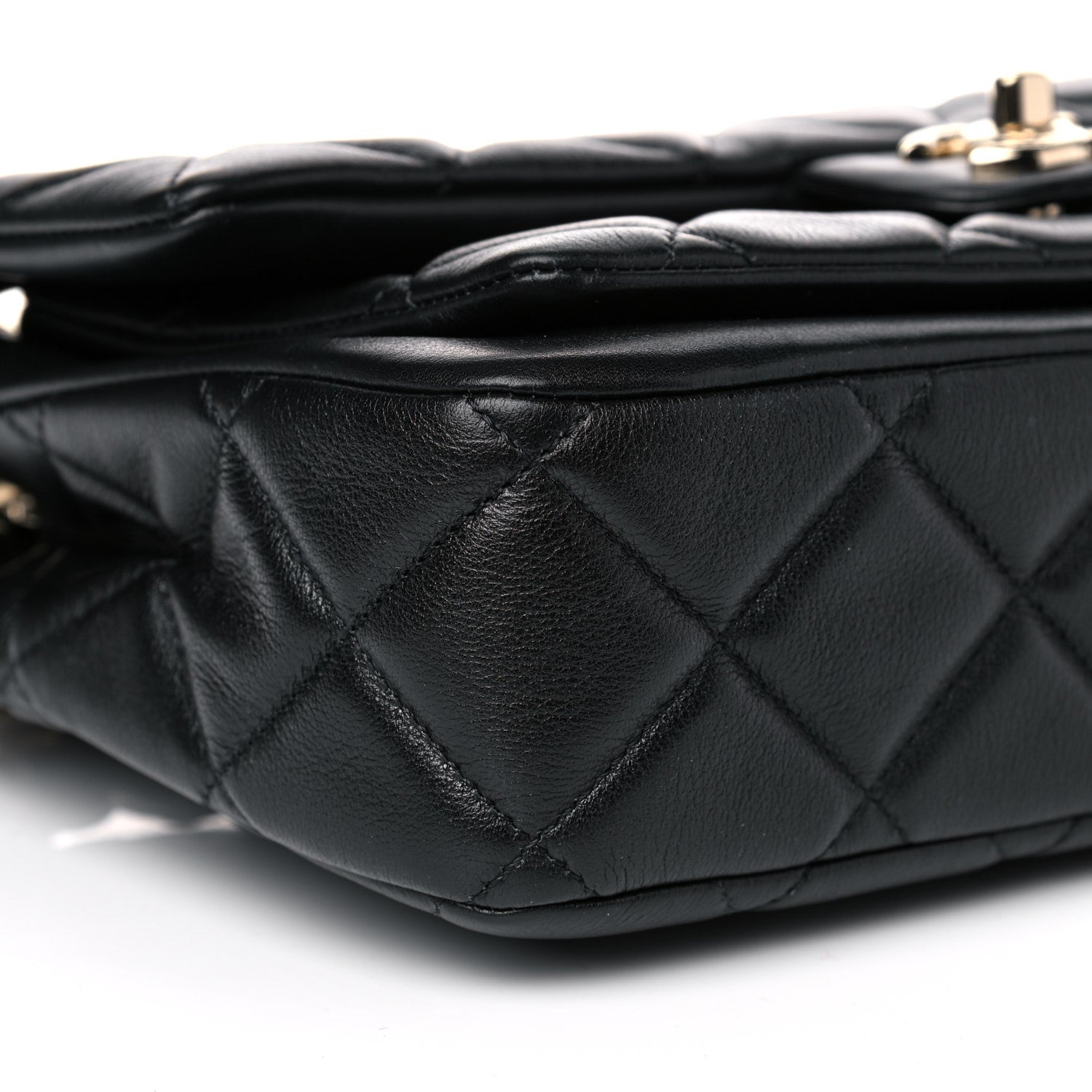 Chanel Calfskin Quilted Large Pocket Chic Flap Bag Black 9 of 14