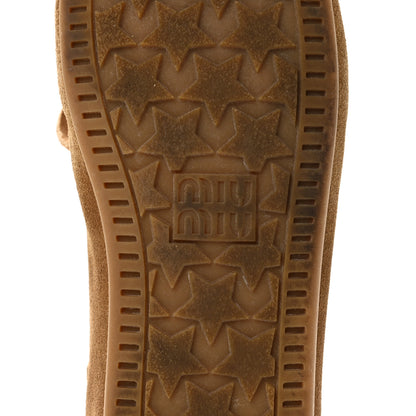 Miu Miu Faded Suede Deck Loafers 36.5 Cinnamon 8 of 9